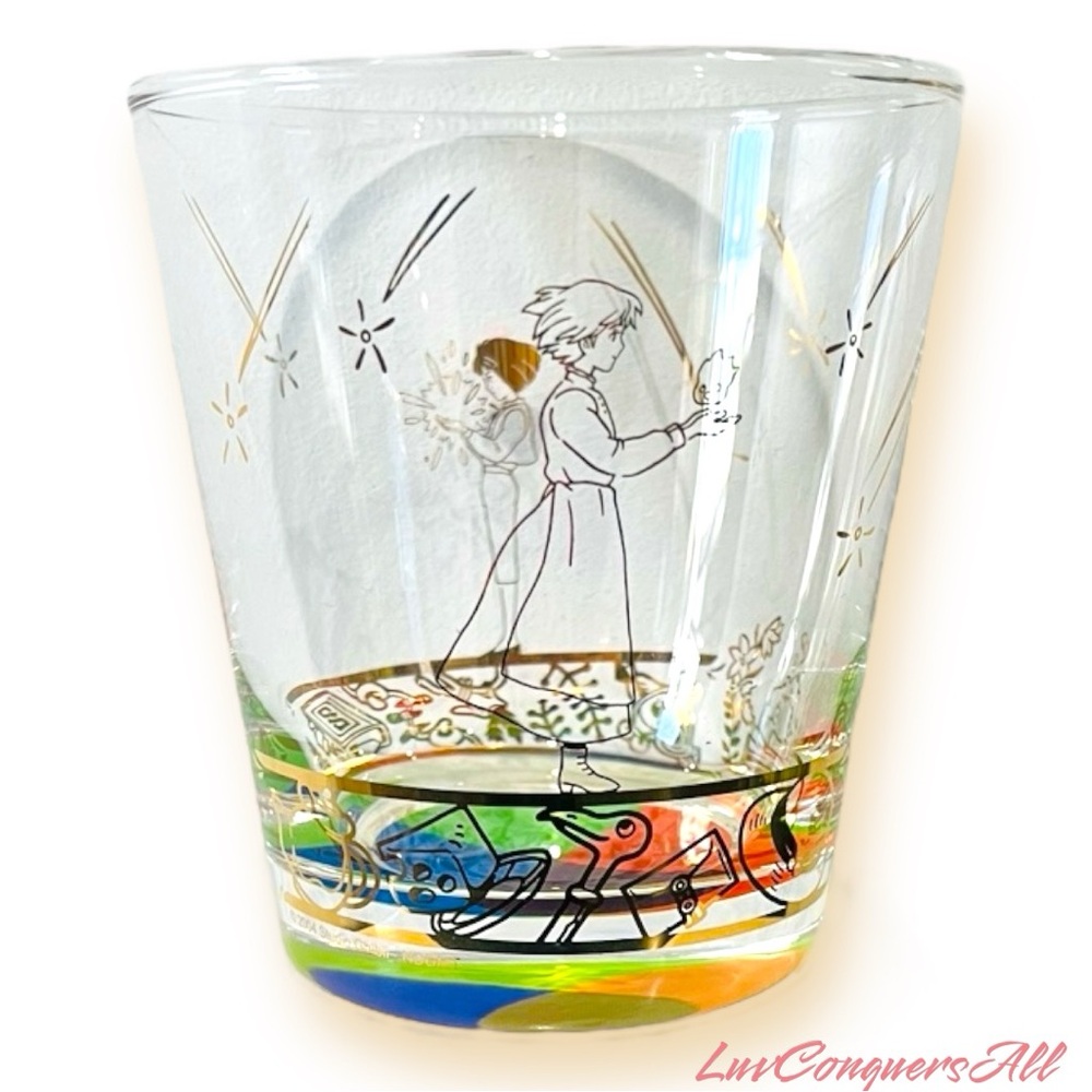 Firm! Studio Ghibli Howl's Moving Castle Gold Icons Glass Cup
